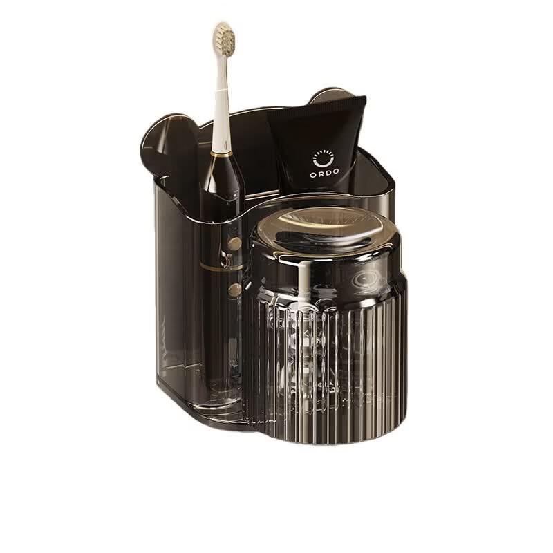 Wall-Mounted Toothbrush Holder with Cup