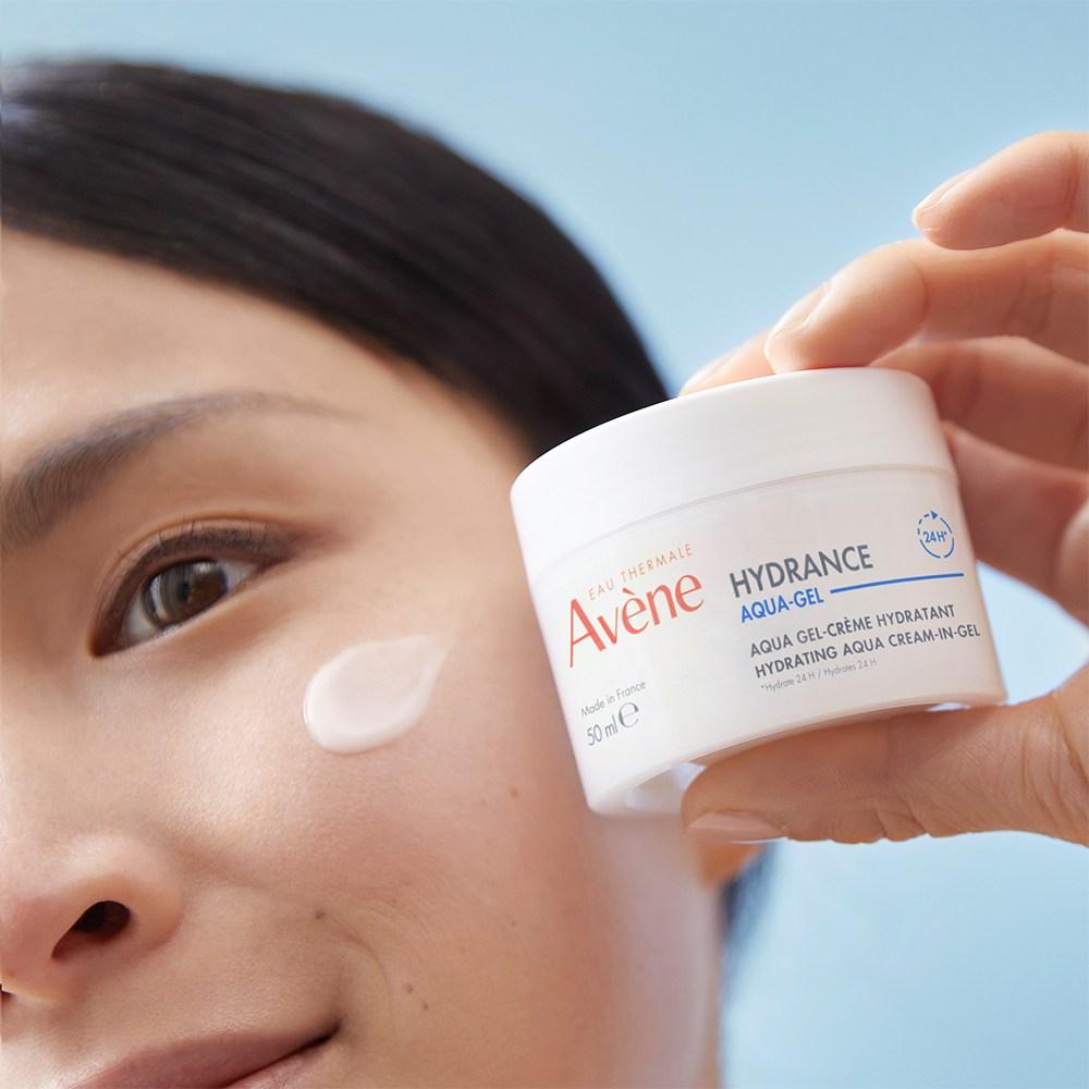 Avene Idrance Aqua Cream-in-Gel Moisturizing Cream EX 50ml + 20 Cotton Pads, 1 Set