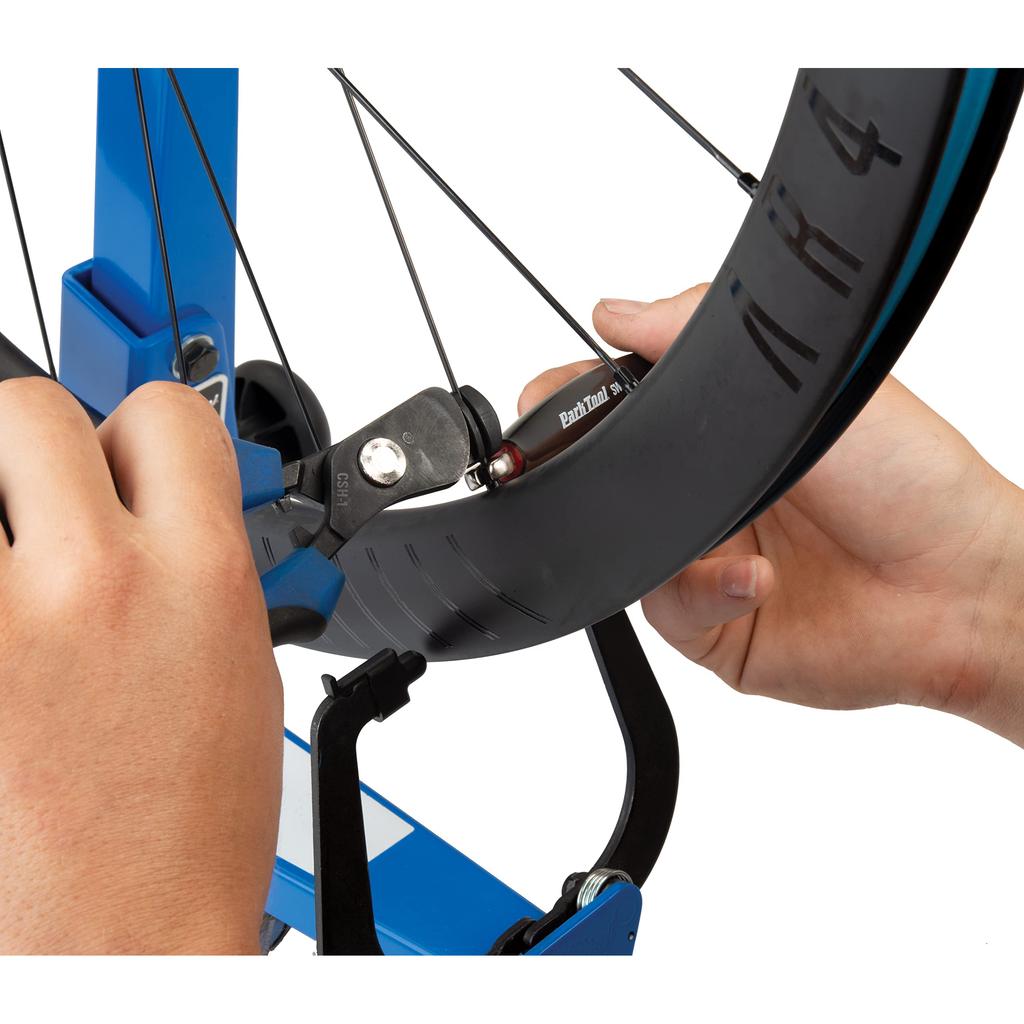 Park Tool CSH-1 Clamping Spoke Tool for #13 and Smaller Spokes - Blue, Bicycle Wheel Maintenance