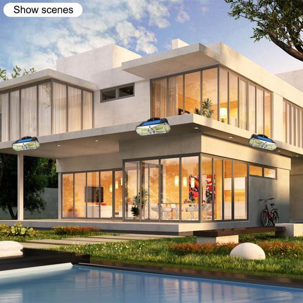 126SMD Outdoor Solar Lights Motion Sensor Security Light with 3 Lighting Modes, 5 Lighting Sides, 270°Wide Angle