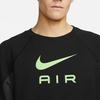 Nike Minimalist Letter Logo Print Long Sleeve Crew Neck Sweatshirt Men Tops Black DQ4206-011