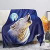 Wolf Digital Printed Blanket Sofa Blanket Bed Soft Thermal Blanket Flannel Blanket Birthday Gift Blanket