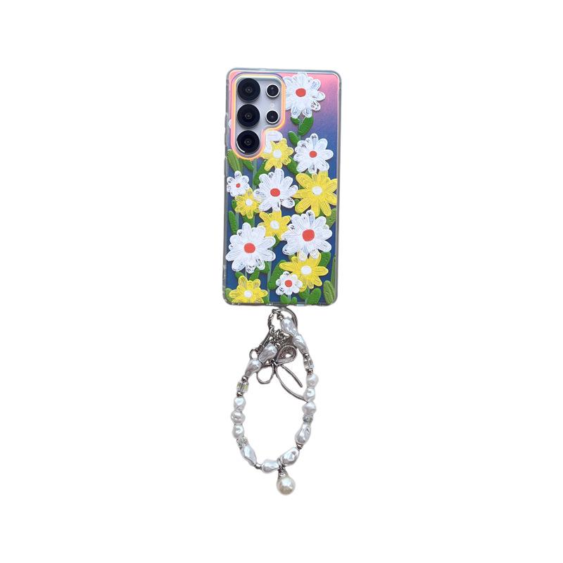 Pink & Purple Floral Samsung Case: A55, A35, A05 Drop-Proof, A14 Fashionable, A53 Stylish for Women