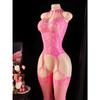 Sexy Halter Crotchless Bodysuits Transparent Bodystocking For Sex Bold Body Suit Open Crotch Pantyhose Erotic Fishnet Lingerie