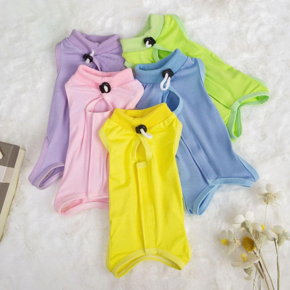 Soft Cat Recovery Suit Anti Bite Cat Neutering Wear Washable Physiological Clothes  Kitten
