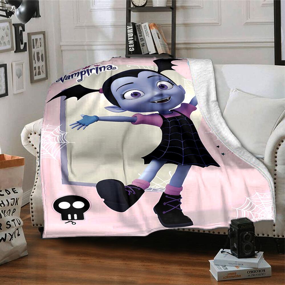 1pc Vampirina2 Blanket, Gift, for Men and Women, Soft Blanket, Good for Sofa Bed Couch Travel, Lightweight Flannel Blanket