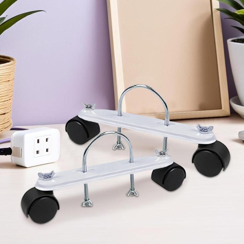 2pcs Electric Oil Heater Bracket Electric Heater Pulley 360 Degree Rotating Oil Heater Frame Caster Accessories for Home