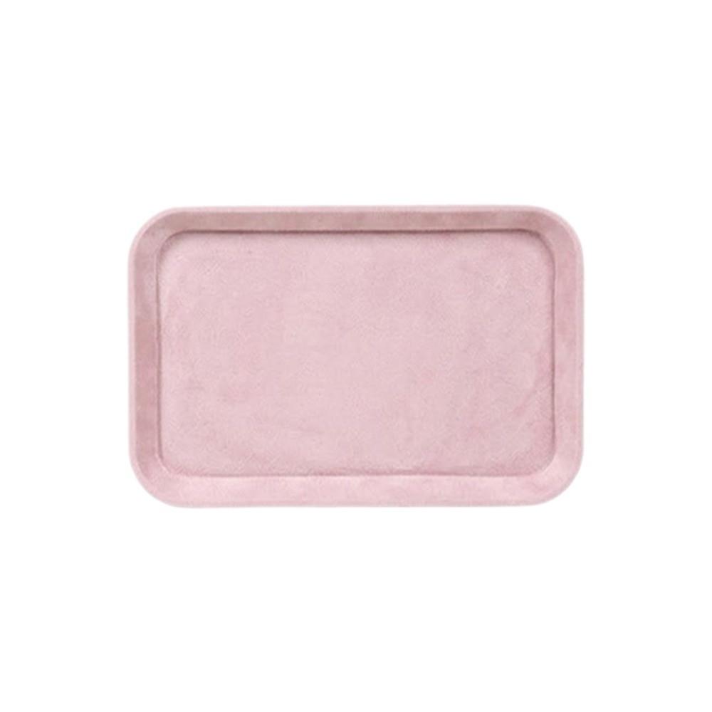 Velvet Jewelry Display Tray Exquisite Luxury Showcase Organizer Solid Color Blank Box Jewelry Storage Tray Accessories Display