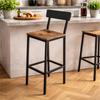 Hoker Ciemny Brąz Taboret Do Kuchni 30X40X90 I Begryf
