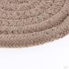 11cm 4.3 '' Table Mat Braided Cotton Round Rug Carpet Cut Kitchen Accessories