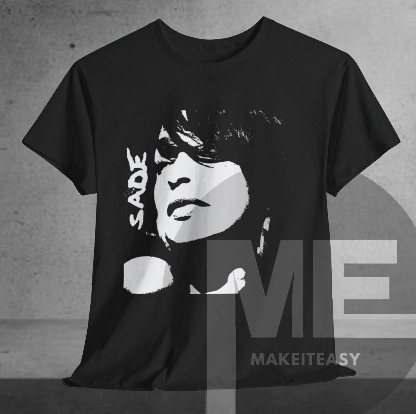 Men s and Women s T-shirts Sade Adu 90s Graphic T-shirt Singer Pop music Unisex Tee Fan Gift XXXXL