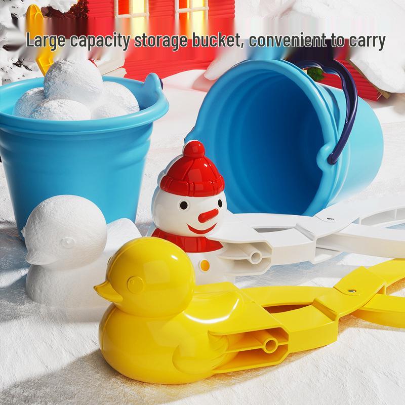 Large Snowball Clips - Snowman Toy for Play