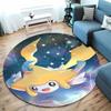 5 Sizes Classic Doraemon Print Round Carpet Living Room Anti-Slip Mat Bedroom Sofa Table Home Large Mat Gift for Kids and Adults