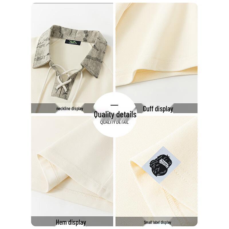 Fingercroxxit Men's Casual Summer Polo Shirt & Shorts Set