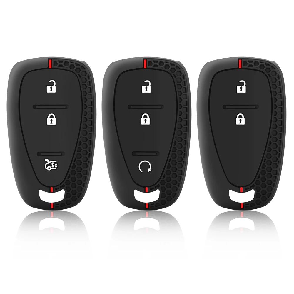 Silikon-Autoschlüsselabdeckung für Chevrolet Malibu Blazer Traverse Cruze Spark Sonic Camaro Volt Bolt Trax Seeker Onix Equino Orlando