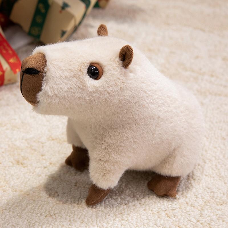 Capybara Plush Toy, Adorable Lotus Leaf Stuffed Animal, Zoo Theme Doll, Soft Pillow, Kids Gift