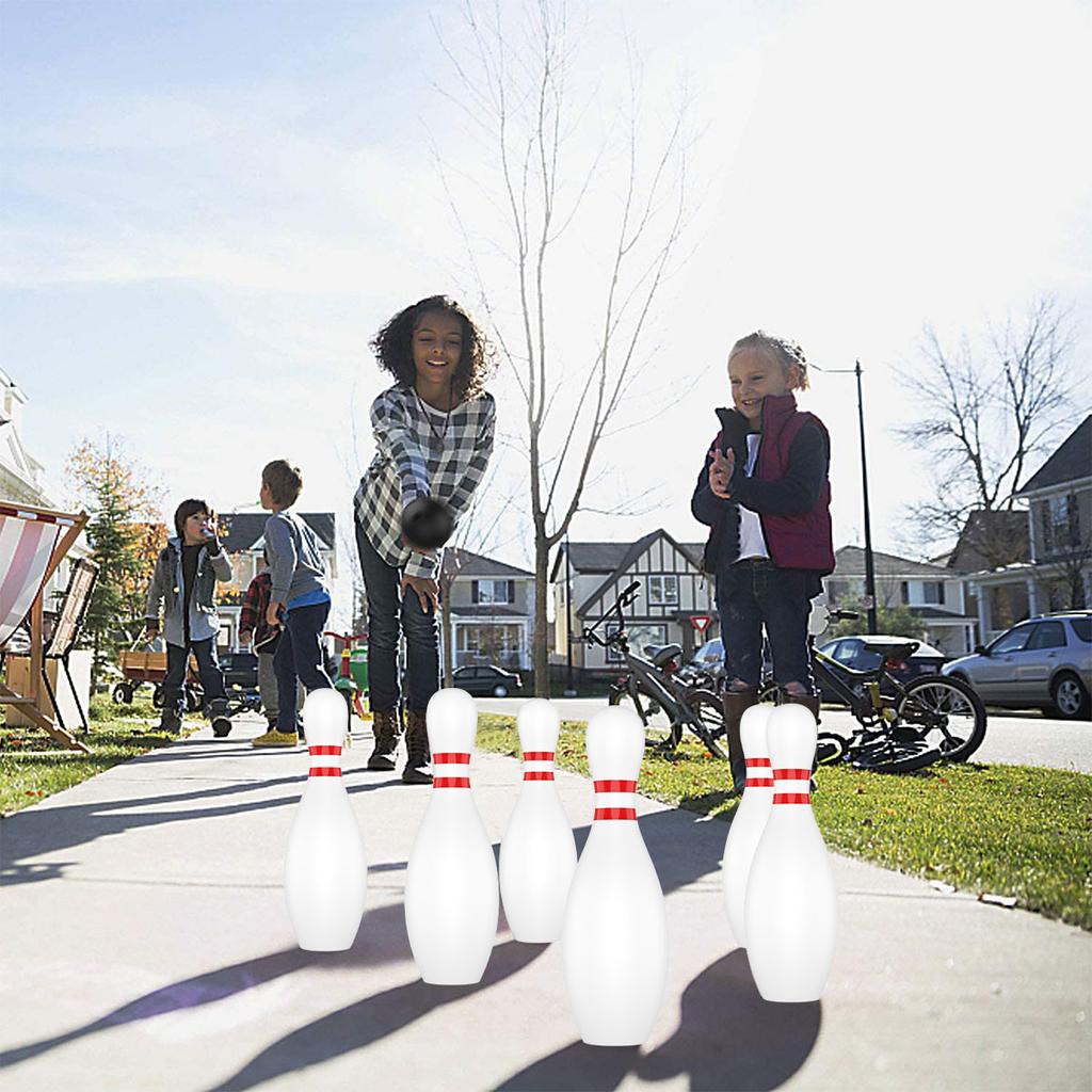 Kids Bowling Set Sports Kids Educational Toys Ball And Pins Bowling Toys Plastic Funny Bowling Set Kids Indoor Ball Family Game