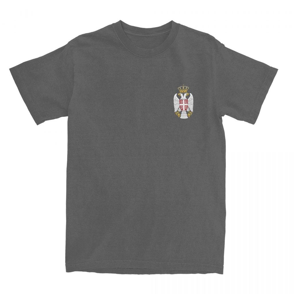 Haikyu T-Shirt Serbian Flag Symbol 100% Cotton T Shirts Fashion Tshirt for Man Summer Y2K Basic Casual Short Sleeve Tees