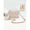 New Trend Hollow Flower Hand Bag Shoulder Crossbody Casual Small Square Bag Light Luxury Daily Matching