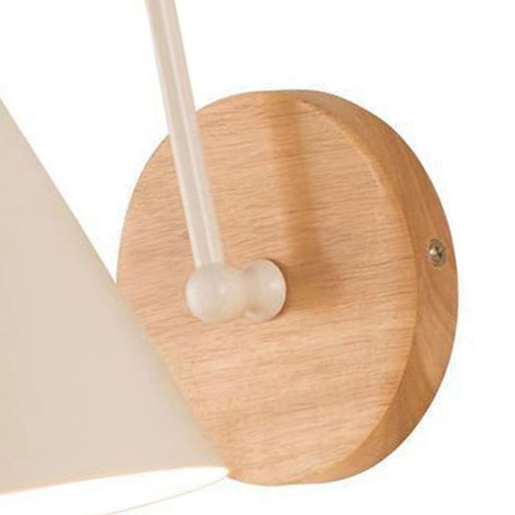 Corridor Wall Lamp Iron Lampshade Wall Mounted Curved Light for Bedroom Living Room Study Without