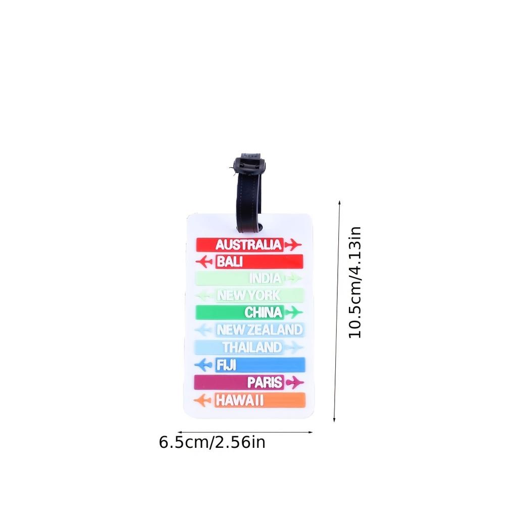 4 stücke Kinder Gepäckanhänger Cartoon Brief Name Anhänger Schule ID Abdeckung Anti Verlust Reise Zubehör