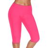 Summer Sports Yoga Leggings - Slim Fit, Seven-Point Length, Solid Color Sweatpants for Outdoors