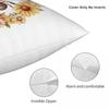 Bee And Flowers Square Pillowcase Cushion Cover Pillow Case Throw Pillow Cover for Home Sofa Living Room