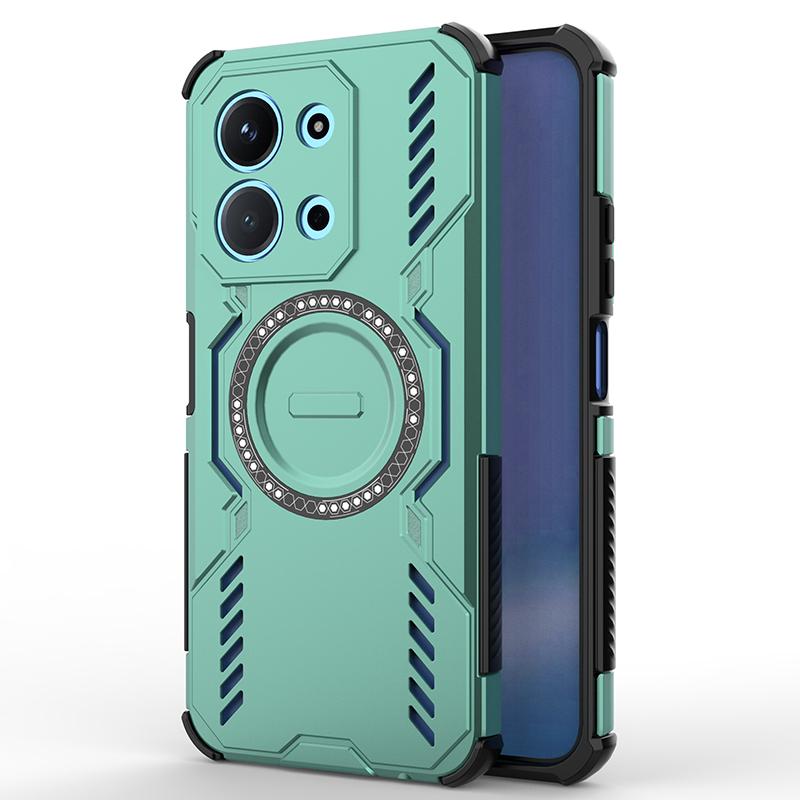 Wärmeableitende Stoßfeste Magnetische Hülle Für Xiaomi Redmi 15C 4G 171.6mm 5G 173.2mm Vier-Ecken TPU Kunststoff Rückseite Redmi 15C 5G 173mm