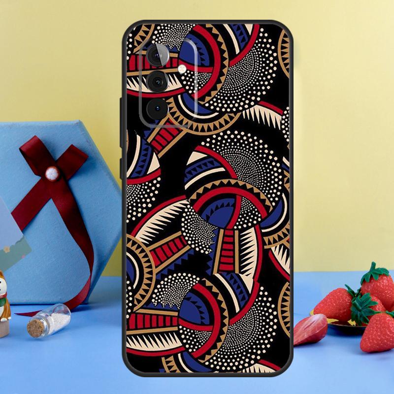 

African Wax Fabic Case For Samsung Galaxy A13 A33 A53 A16 A17 A54 A34 A14 A15 A35 A55 A52 A12 A32 A26 A36 A56 Samsung A26