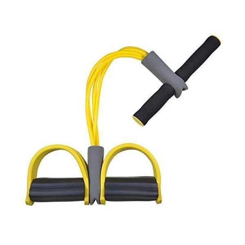 Four-Tube Pedal Tensioner Multi-Functional Household Fitness Equipment Yoga Abdominal Strengthening Elastic Band Tension Rope