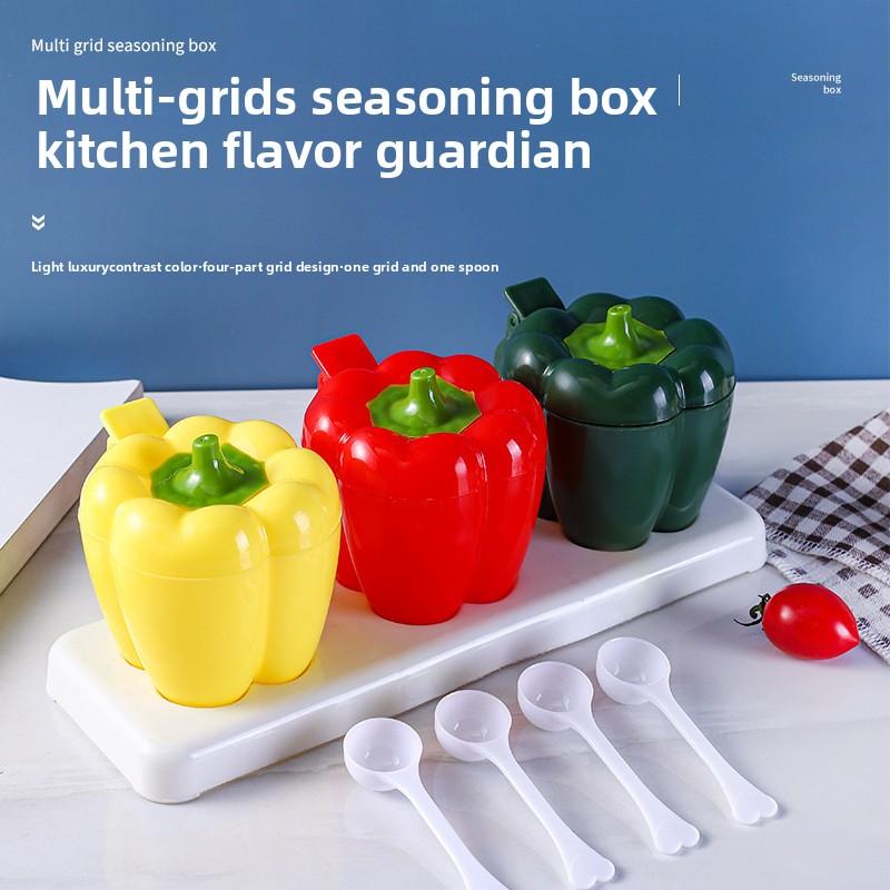 Home Kitchen Salt Cumin Seasoning Chilli Shape Seasoning Box