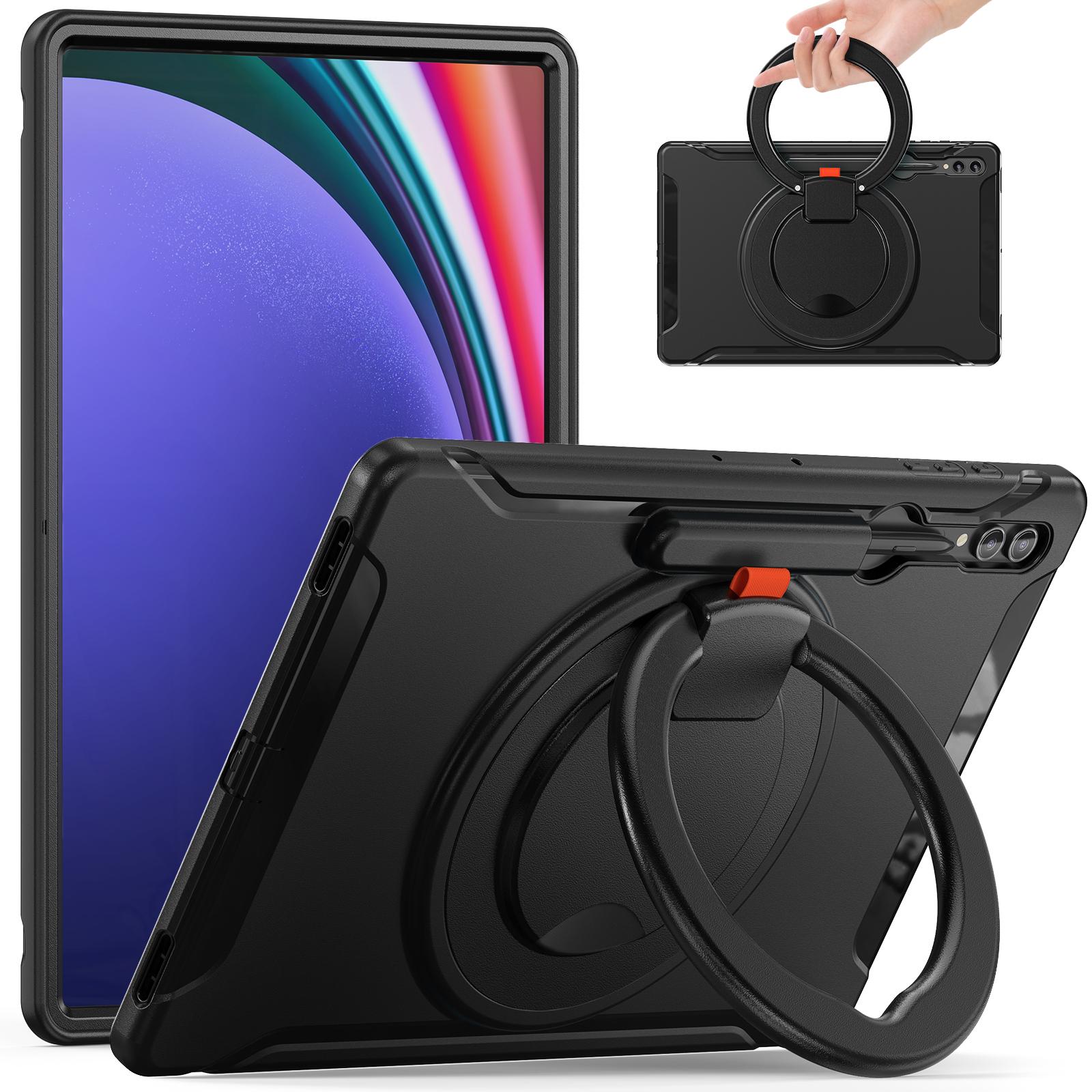 

For Samsung Galaxy Tab S10 Ultra X920/S9 Ultra X910/S8 Ultra X900/X906 Rotary Kickstand PC+TPU Tablet Case Cover with Pen Slot A