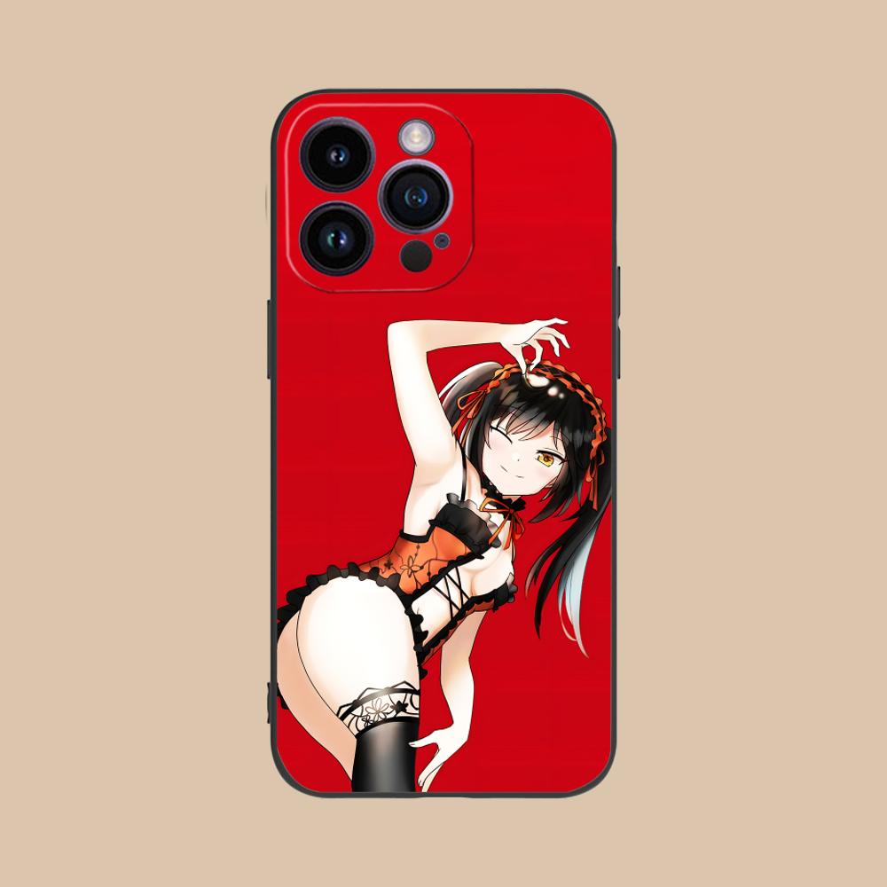 Date a Live Kurumi Tokisaki Phone Case for iPhone 17 16 15 14 13 12 11 X XR XS 8 7 Pro Max Plus Mini Colour Protective Cover