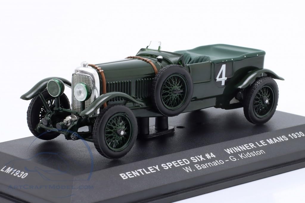 

IXO Миниатюрная машина Bentley BENTLEY SPEED SIX 24 часа Ле-Мана 1930 Победитель 1/43 6.6L W.BARNATO/G.KIDSTON [Б/У] зелёный