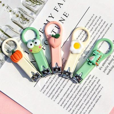 Nagelknipser für Kinder, süßer Nagelknipser mit Cartoon-Obst-Motiv, für Schülerinnen und Mädchen, Schönheits- und Haushaltswerkzeug für die Maniküre, spritzwassergeschützt und langlebig