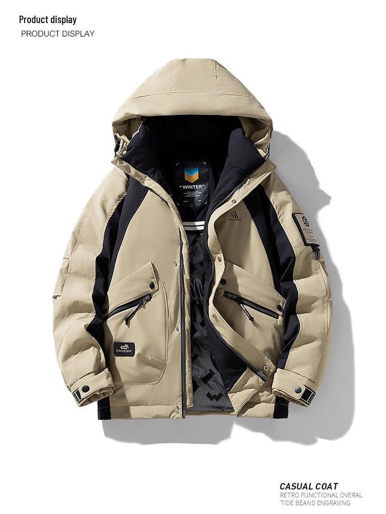 MLB & NY Co-Branded 2025 Men's Winter Mountain Series Windproof Down Workwear Jacket
