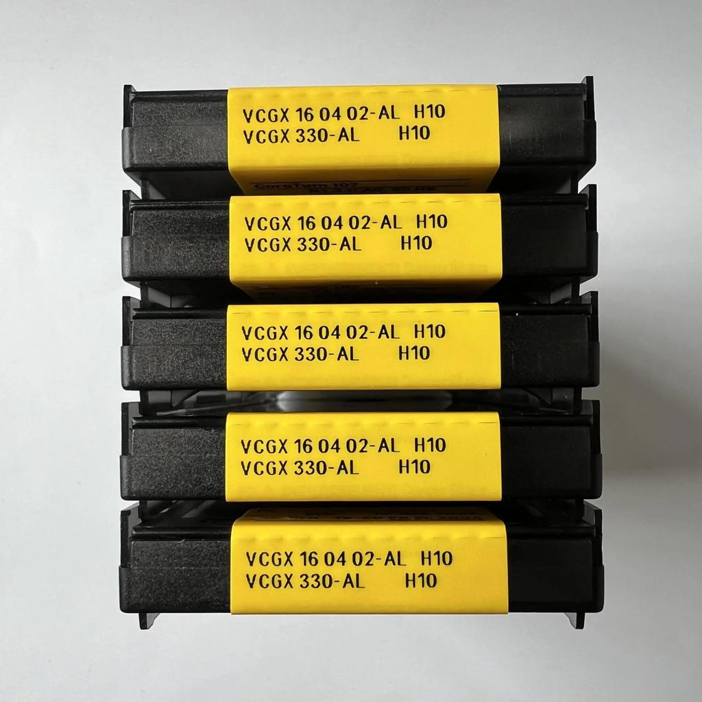 Original Sandvik / VCGX160402-AL H10 CNC Lathe Carbide Blade Tool 10 Pcs