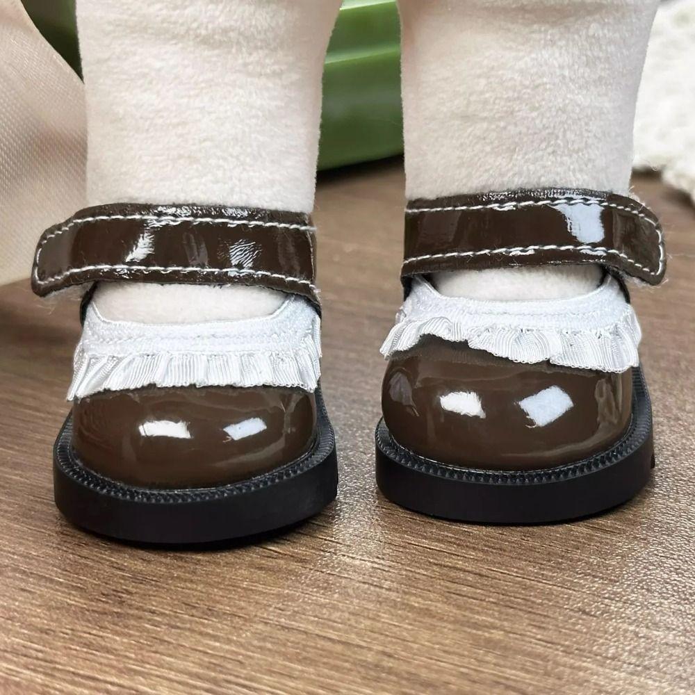 Doll Shoes Leather Shoes Dolls PU Leather Doll Shoes Boots PU Leather Bow Doll Shoes Kids Gifts