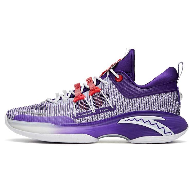 

Новые баскетбольные кроссовки ANTA Мужские Низкие фиолетово-белые 912321105S-3 42.5