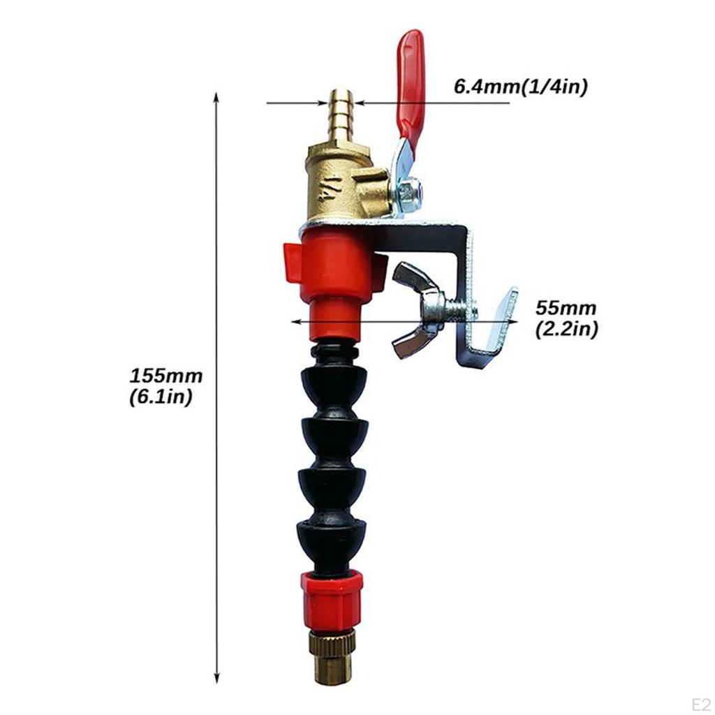 Misting System Water Sprayer, Coolant Dustproof, Sprinkler Nozzle Dust Cleaning