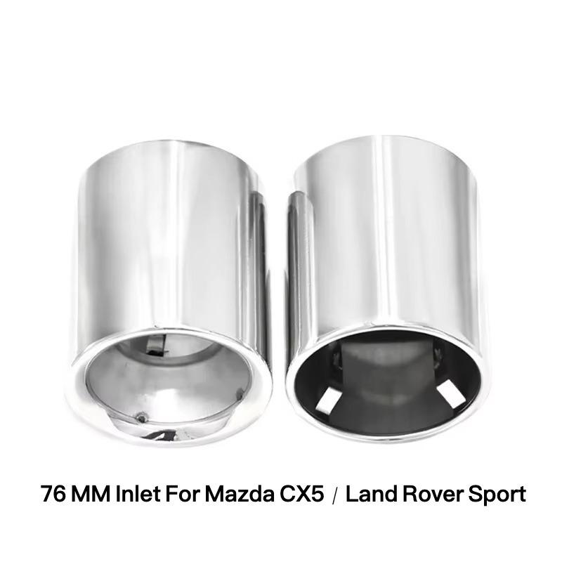 2PC For Mazda CX-3 CX-4 CX-5 CX7 CX8 CX5 CX-30 CX-50 For Land Rover Sport Exhaust Muffler Tip Stainless Steel Muffler Nozzle