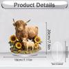 2D Colorful Animal Acrylic Ornaments Colorful Cat Figurine Decoration Kitten Standing Miniature Desktop Decoration For Home