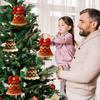 DIY Crochet Christmas Bell Ornament Kit Hand-Knitted Santa Claus Bell Christmas Tree Decoration Holiday Craft Set for Beginners Adults