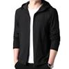 2025 Autumn/Winter Men's Trendy Hooded Jacket: Casual Zipper Top for Middle-Aged Fashion