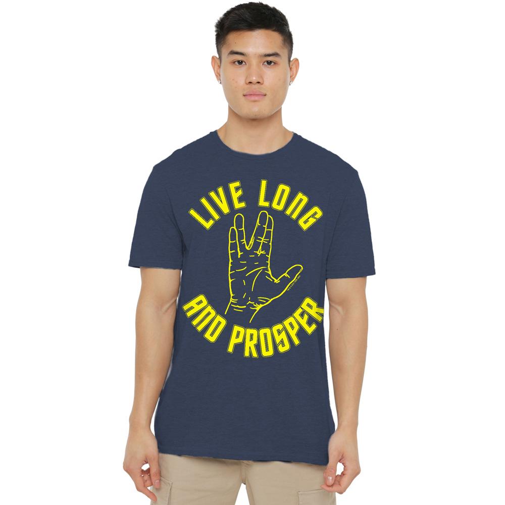 Star Trek Unisex Adult Live Long Hand T-Shirt