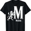 Classic Modelo Logo Graphic T-Shirt,100% Cotton
