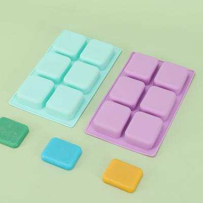 Moule à Savon Carré en Silicone Moules pour Pâte Polymère Moule à Gâteau Fournitures pour Fabrication de Savon Moule en Silicone 3d Moules en Silicone Barre de Bonbon