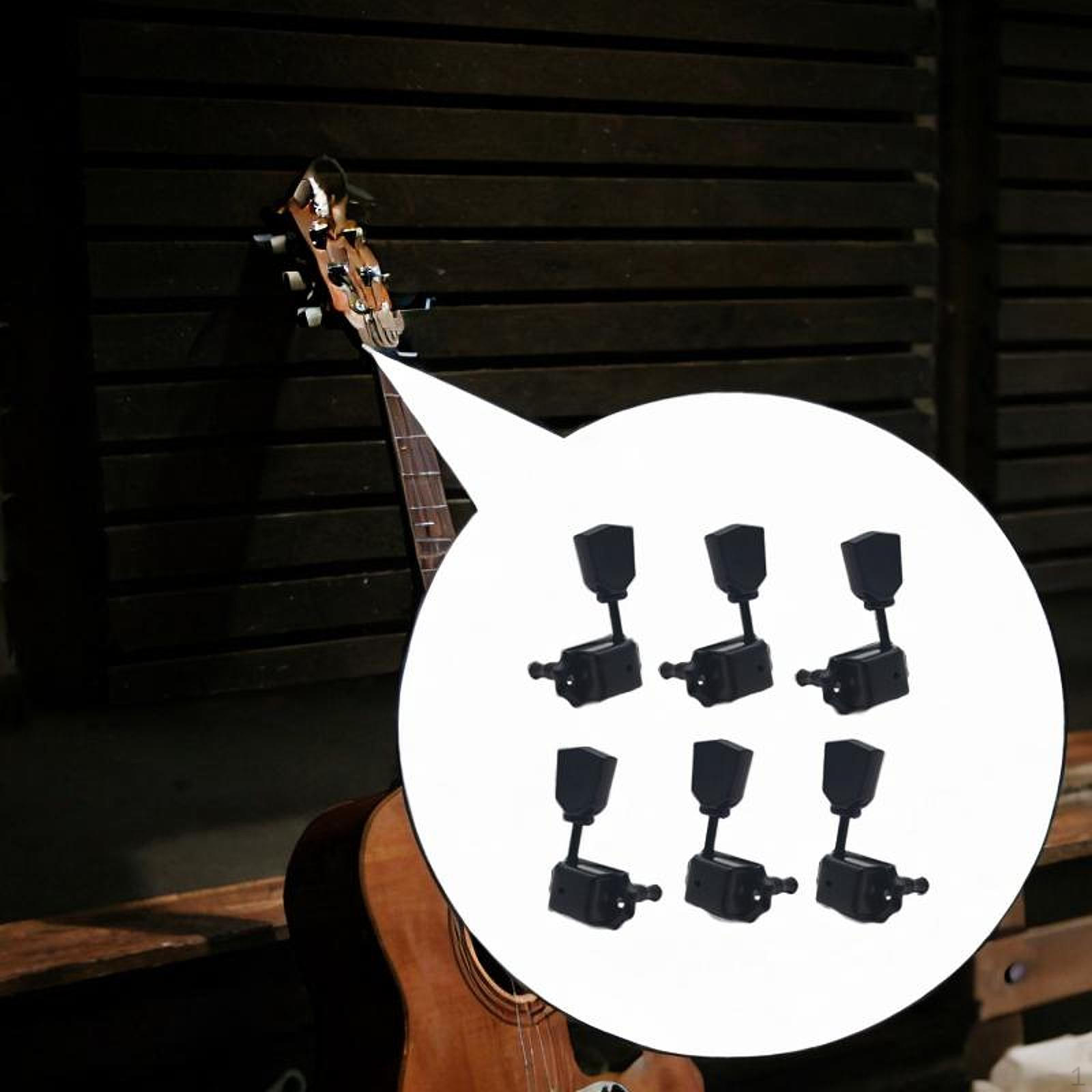 

Колки для настройки гитары 3 шт. Левая и правая акустическая электрогитара комплект ключей колки Black