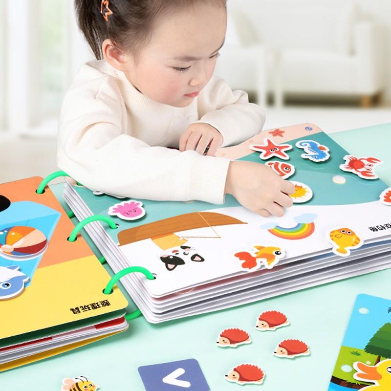 Baby Early Education Tear Book Enlightenment Quiet Book Manual Interactive Children Tear and Paste Book Educational Toys