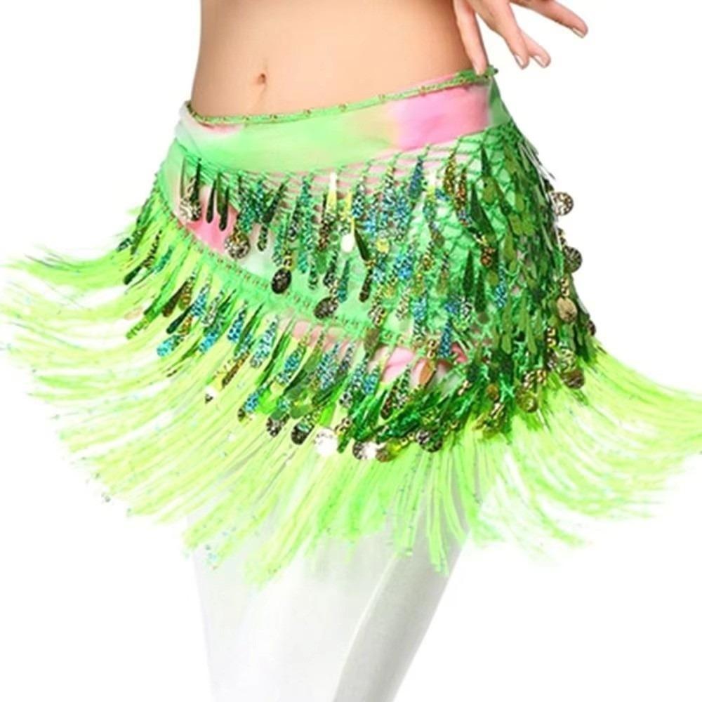 Long Tassel Belly Dance Waist Chain Hollow Belly Dance Hip Scarf Dancer Accessories